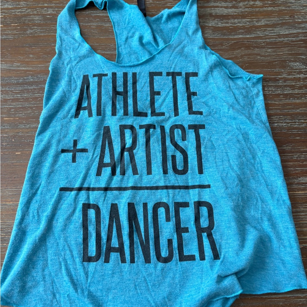Blue Graphic Tank Top